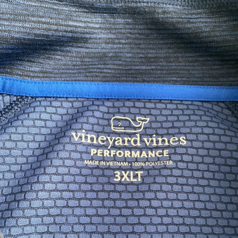 Vineyard Vines Blue Performance Pullover 1/4 Zip - image 2